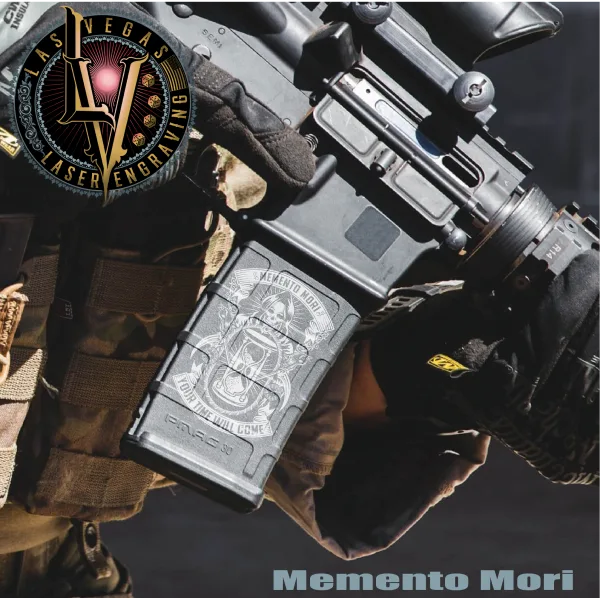 Custom Engraved PMAG Magazine – Memento Mori 2 Engraved Pmag