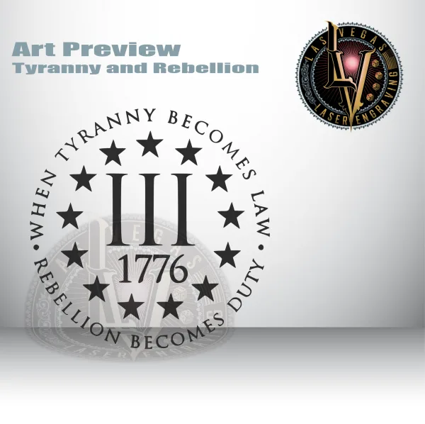 Custom Engraved PMAG Magazine – Tyranny and Rebellion 2 Engraved Pmag