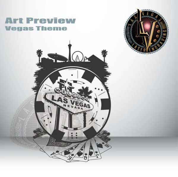 Custom Engraved PMAG Magazine – Las Vegas Theme 2 Engraved Pmag