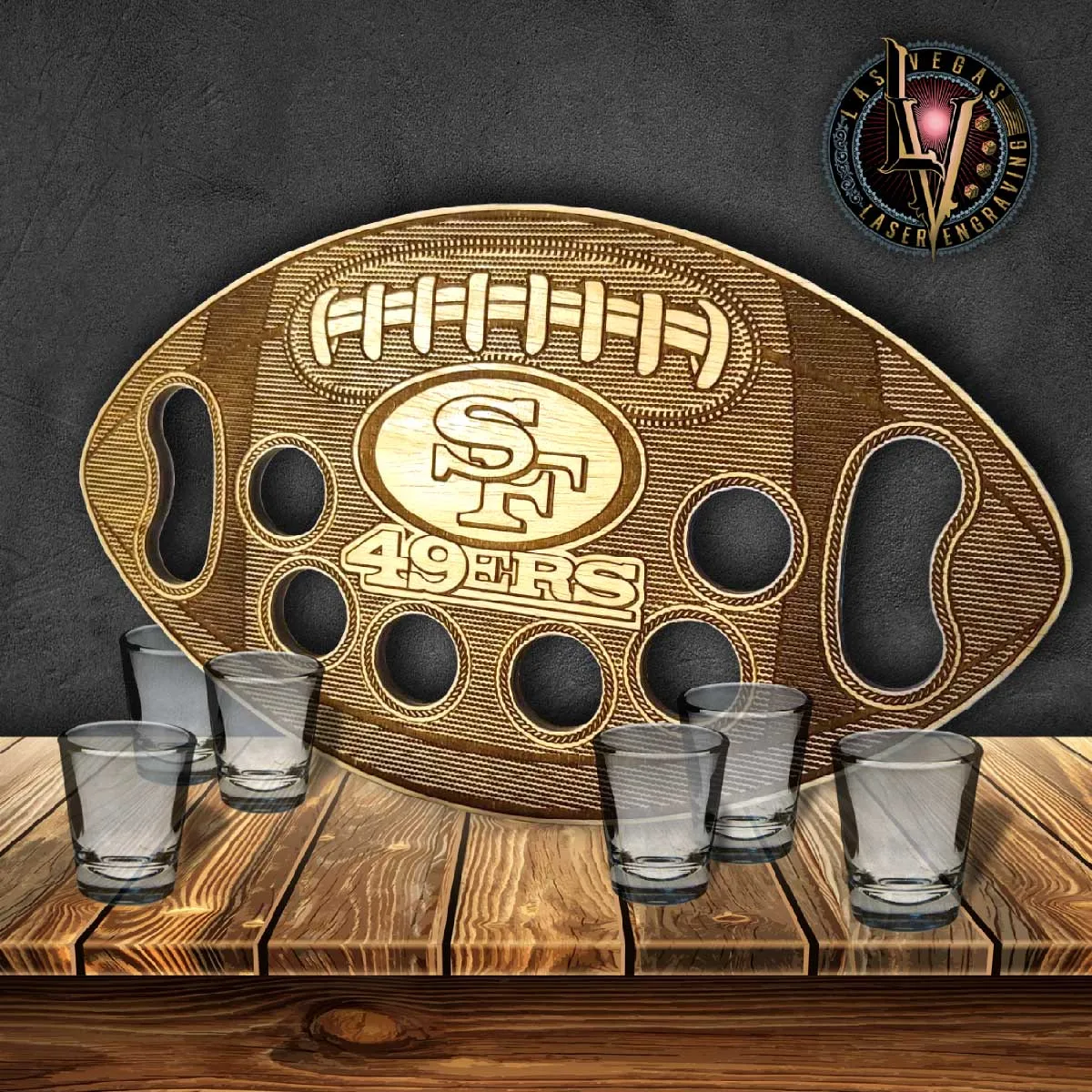 NFL Football Shot Tray – 6 Shots 1 6 Shot Ball