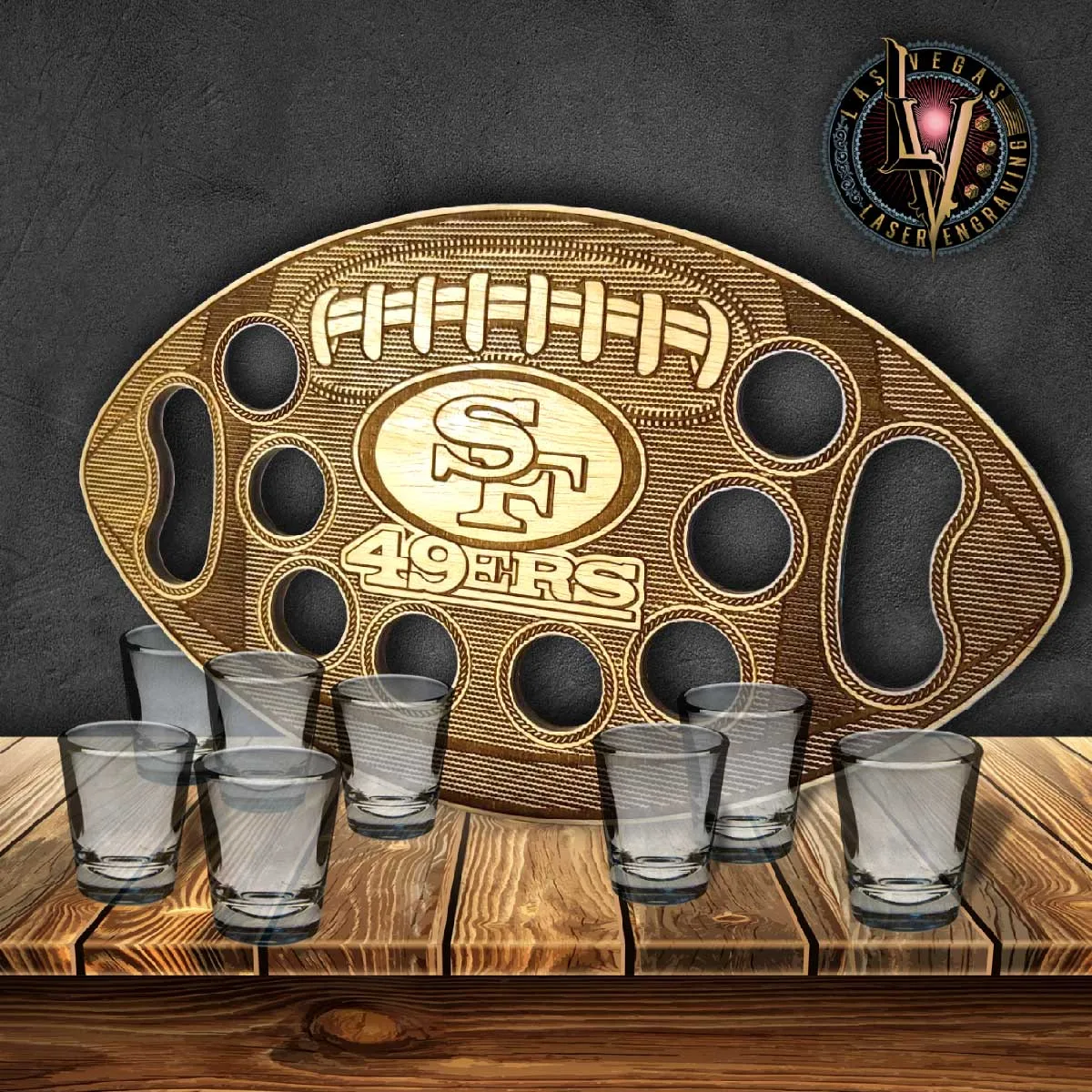 NFL Football Shot Tray – 8 Shots 1 8 Shot Ball