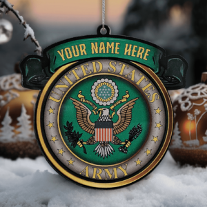 ARMY Personalized Acrylic Christmas Ornament