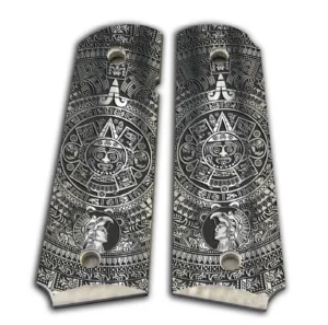Laser Engraved Aztec 1911 Grip
