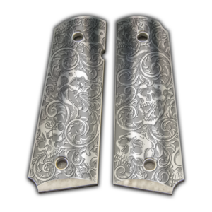 Skull Filigree engraved grips