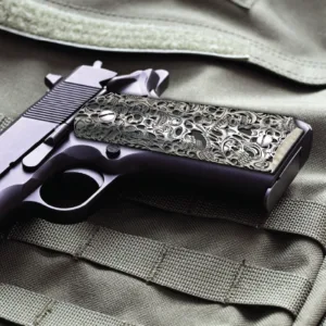Laser Engraved Skull1911 Grip