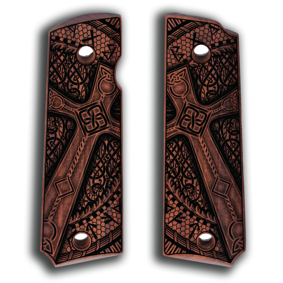 Aazon.co: Aple Celtic Cross #2 Full Size 1911 Grips X