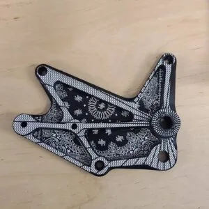 Custom metal engraving on a motorcycle part in Las Vegas