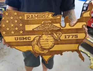 Custom wood signs and awards display, Las Vegas
