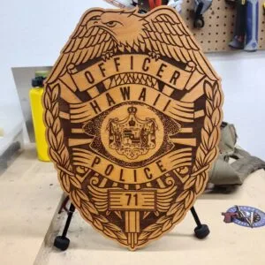 Custom engraved wood award plaque
