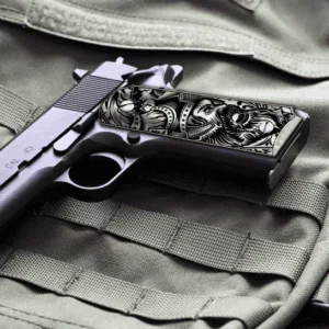 Custom Laser Engraved 1911 Aluminum Grips - Viking Warrior